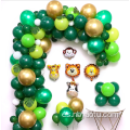 Jungle Safari Temo Fiest Globos Garland Globos de animales